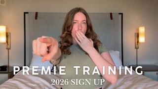 PREMIE TRAINING 2026 SIGN UP - Interactive JOI by Sadistichoneyb Miss Honey with Prejac, Jerk Off Encouragement and Orgasm Control