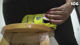 Guest Hates Yellow Dinoco Prank Butt Crush on Toy Car