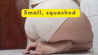 Small, squashed by an ass
