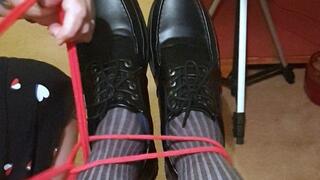 Adult school uniform feet tickling and post orgasm torment 6-BBW domination,BBW bondage,man in bondage,male bondage,school uniform,schoolboy,socks,amateur,post cum play,man tied up,rope bondage,gay bondage,chair tied,chairtied,,bound and gagged man,
