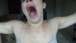 uvula movements yawning m