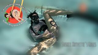 Sushii Xhyvette’s Slow-mo Leohex SCUBA & Masturbation to Release a Locked Jaw - 1080