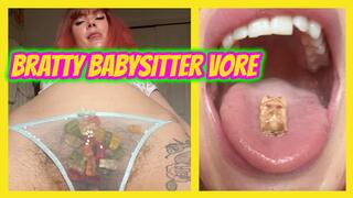 Bratty Babysitter Vore Swallows Everyone Whole POV Anal Digestion