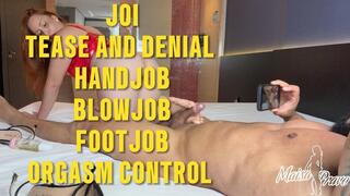 Foot Job - Tease and Denial - Blow job - Hand Job - Instructions to cum