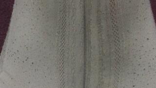 STAGE SHOWS OFF HER DIRTY BOW SOCKS