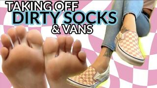 Taking off sweaty Vans to show off my soles!