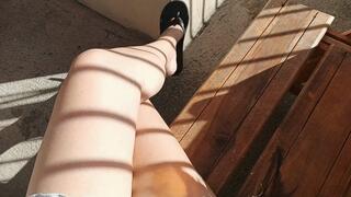 How beautiful to see the flip flops hanging from Vannesa's perfect feet (7)