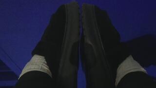 STAGES TALL PLATFORM REFLECTION ON A BLUE MIRROR