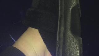 STAGE POSING ON A BLUE MIRROR