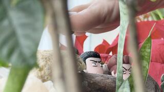 Giantess Asian crushed football players