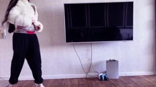 Cap turned backwards & jewelry sparkling – she blows me like a queen