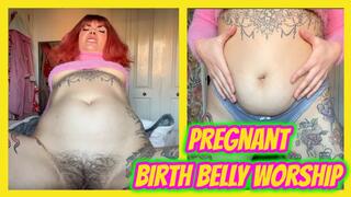 Sudden Pregnant Birth Belly Worship