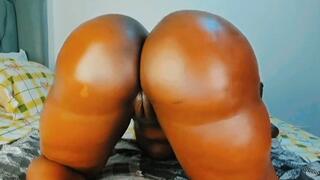 Enjoy my big black oiled booty