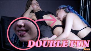 SPLIT TONGUE - DOUBLE THE FUN! SENSUAL BELLY BUTTON EATING (FHD)