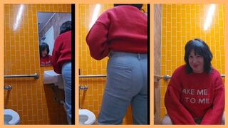 The Hideaway Restroom Portal Seated Pee Tit Flash and Chat