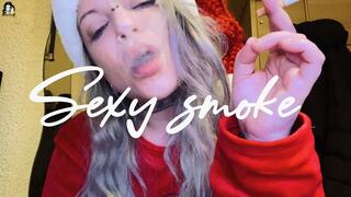 Hot close up smoking