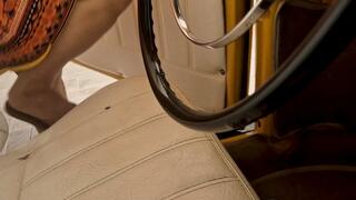 My new flip-flops on the pedals