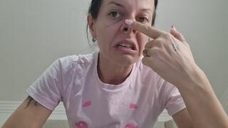 Avalanche of snot on the nose, talking nasty