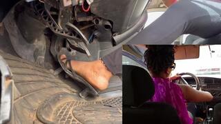 A Never-Ending Cranking Adventure In Black Low Heels