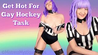Get Hot For Gay Hockey Task - Female Domination, Femdom, Make Me Bi, Bisexual Encouragement, Queer, Gay with Mistress Mystique Hoops - MP4