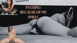 Masturbation because of that exquisite smell of my feet and shoes