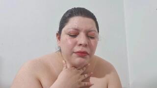 Coughing fit Sweaty face after workout