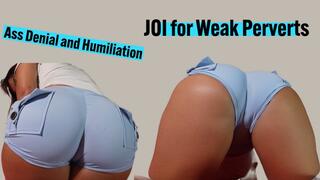 Ass Denial and Humiliation: JOI for Weak Perverts