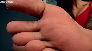 Shoe cuck CAUGHT! GM will dominate tiny man with what he desires, GIANT BARE FEET! Pt 2 - MOV