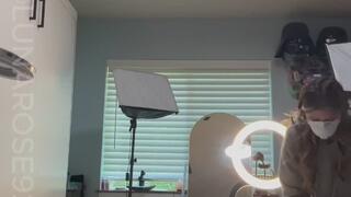 mask up & glove up with me twice once in my naughty clinic and then watch me clean the clinic & then switch to my bathroom, wearing 3m n95 mask & respirator!