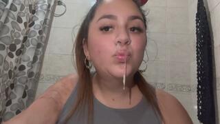 Runny mucus in the bathroom