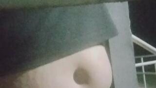 in a public park alone at night