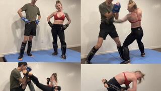 Man challenges female UFC Vet to a hard sparring round