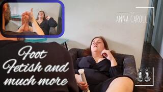 Foot Fetish (A foot massage, a toy ends with a very well cumshot) 720p