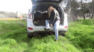 An unsuccessful walk in slippers WMV