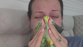 Huge amount of snot running down my face. 8K