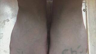 BLONDE HARDWOOD FLOORING BLACK NAIL GEL POLISH