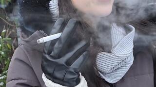 Leather Gloves & Cold Air – All White 100