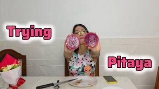 Testing Pitaya Tropical Fruit