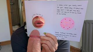 Homemade Gloryhole Card for Hubby's Birthday