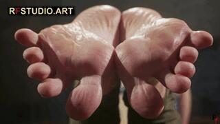 Thea - Sweet Foot Show, Close-Up Soles, Wrinkles and Wiggling Toes (FULL HD MP4)