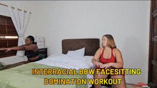 INTERRACIAL BBW FACESITTING DOMINATION WORKOUT - ROSALIA PEACH - FULL VERSION - NEW JANUARY 2026