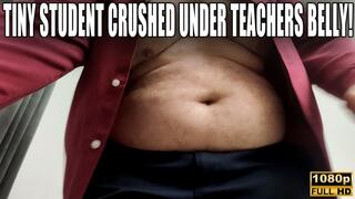 Tiny Crushed Under The Teachers Belly - POV - Full HD 1080p - KingMarti