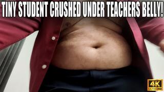 Tiny Crushed Under The Teachers Belly - POV - 4k UHD 2160p - KingMarti