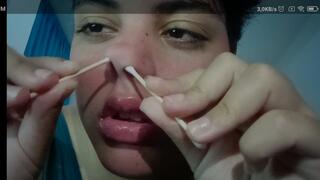 POV I sneeze on your dick while pinching my nose and playing with my snot.