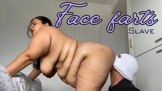 Face farts slave