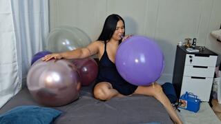 Very tightly packed balloons