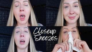 Closeup Sneezes