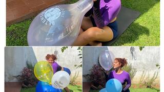 a relaxing session at home