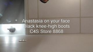 Anastasia on your face - Black knee-high Boots