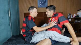 Two soccer players kissing passionately - BY CARLOS HERNANDES AND GABRIEL LEON - CLIP FULL